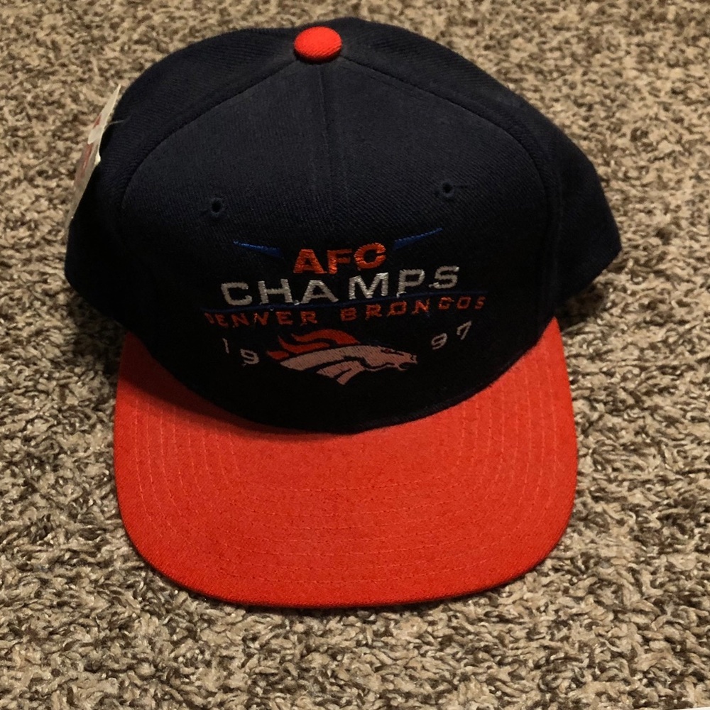 NFL Denver Broncos 97 AFC Champs Vintage Snapback